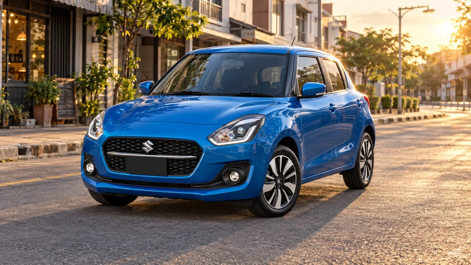 ภาพประกอบ AI ของ Suzuki Swift พร้อมตรา Suzuki