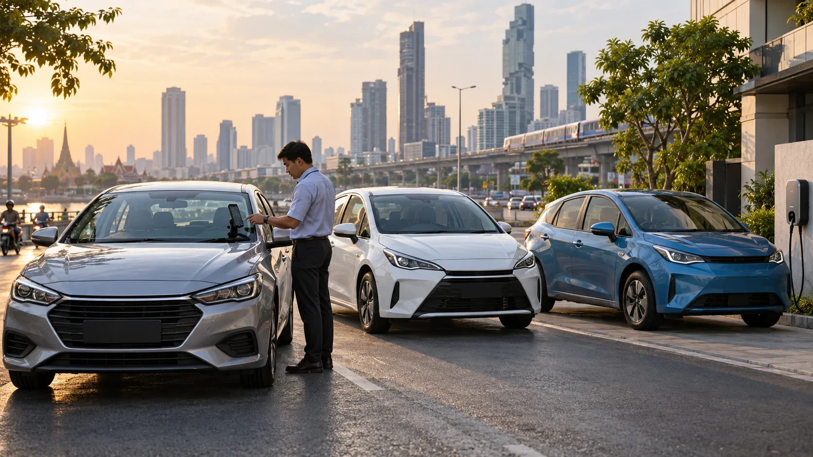 ขับ Grab เดือนละ 5,000 กม. เลือกรถน้ำมัน Hybrid หรือ EV?
