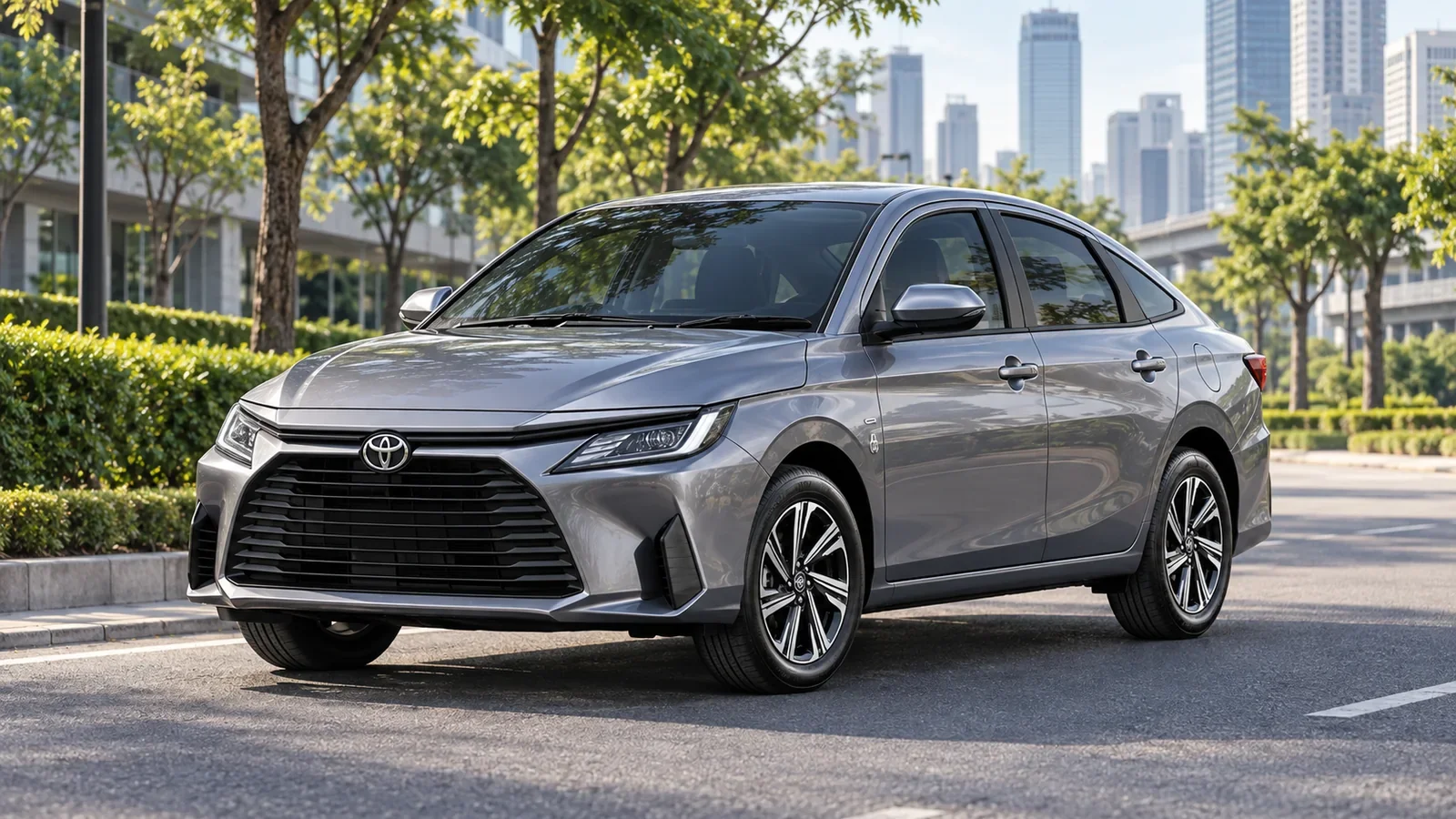 ภาพประกอบ AI ของ Toyota Yaris ATIV พร้อมตรา Toyota