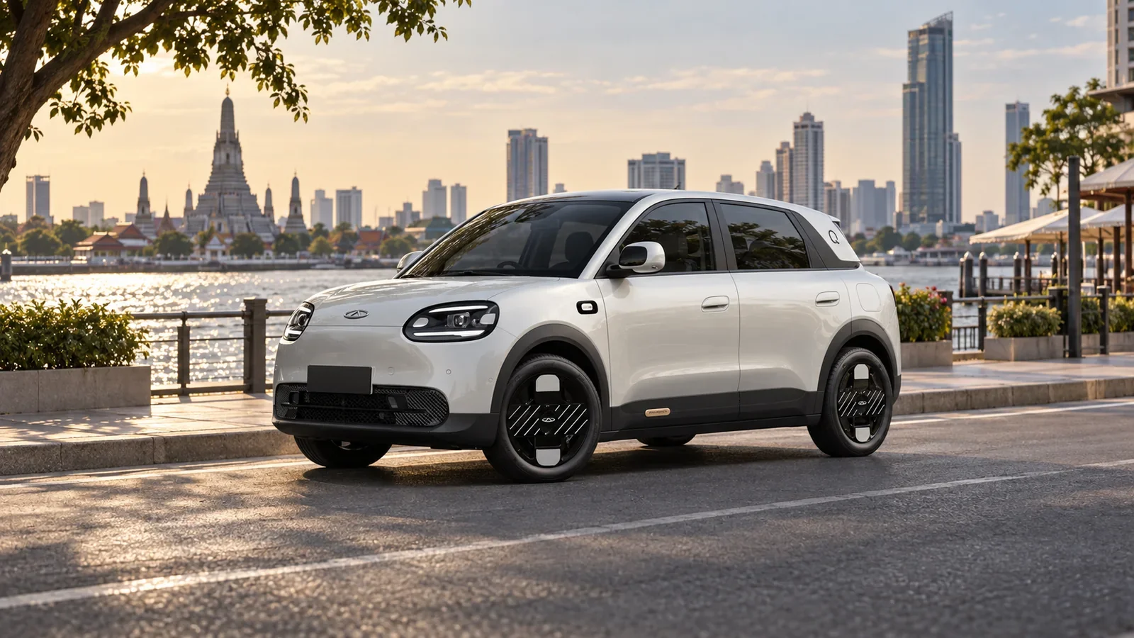 ภาพประกอบ AI ของ CHERY Q พร้อมตราแบรนด์ Chery