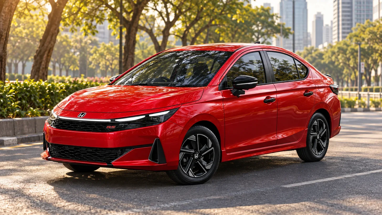 ภาพประกอบ AI ของ Honda City พร้อมตรา Honda