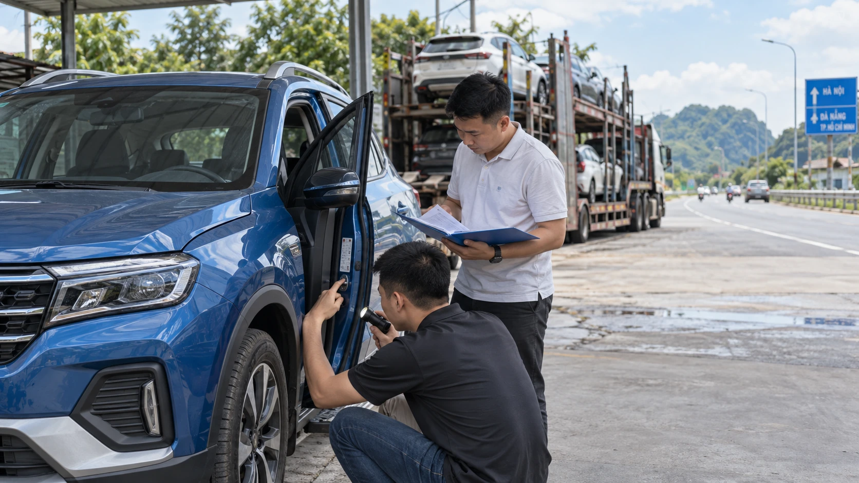 Mua xe cũ khác tỉnh: kiểm xe, thu hồi, vận chuyển và sang tên